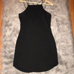Basic black mini dress